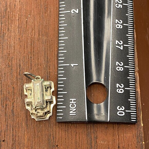 Vintage 925 Sterling Silver Vienna State Opera House Opens Pendant Charm - Picture 5 of 6